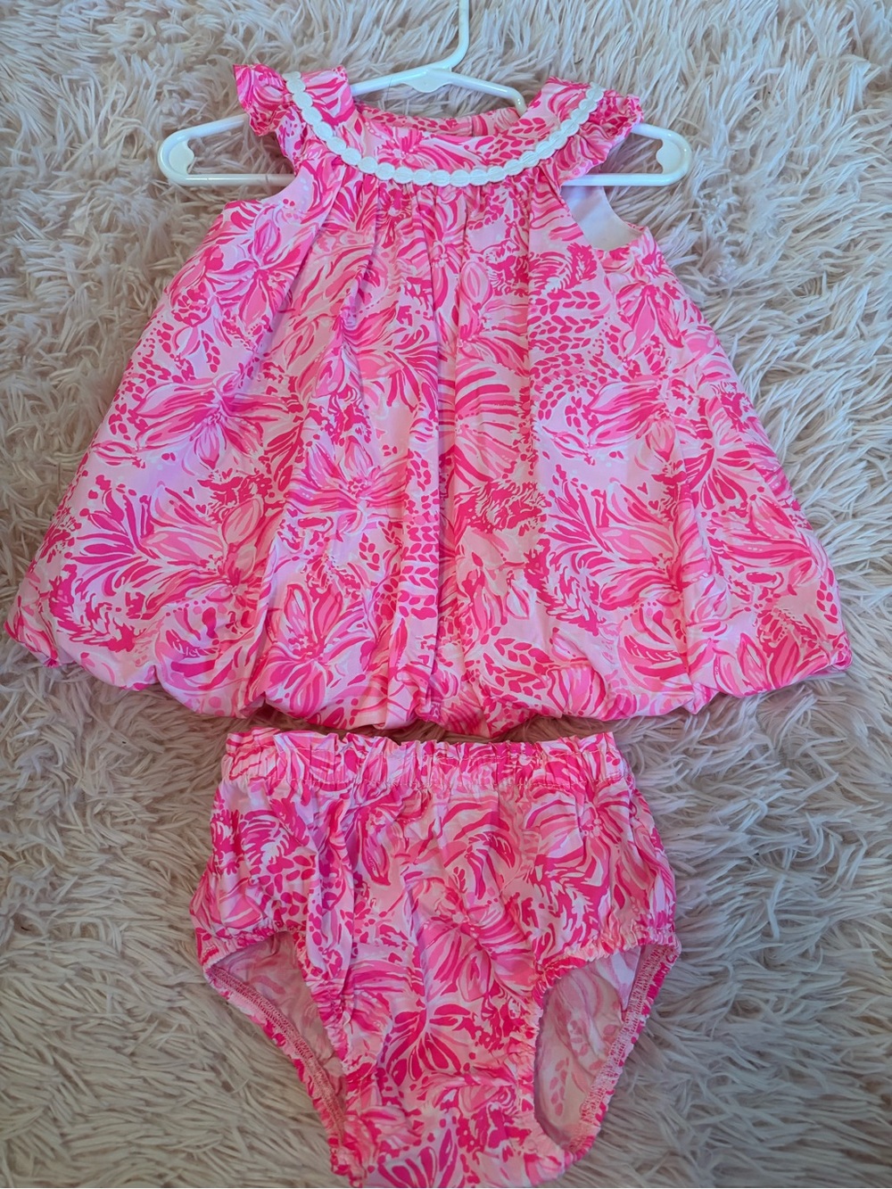 Lilly Pulitzer Pink Floral Dress with Bloomers